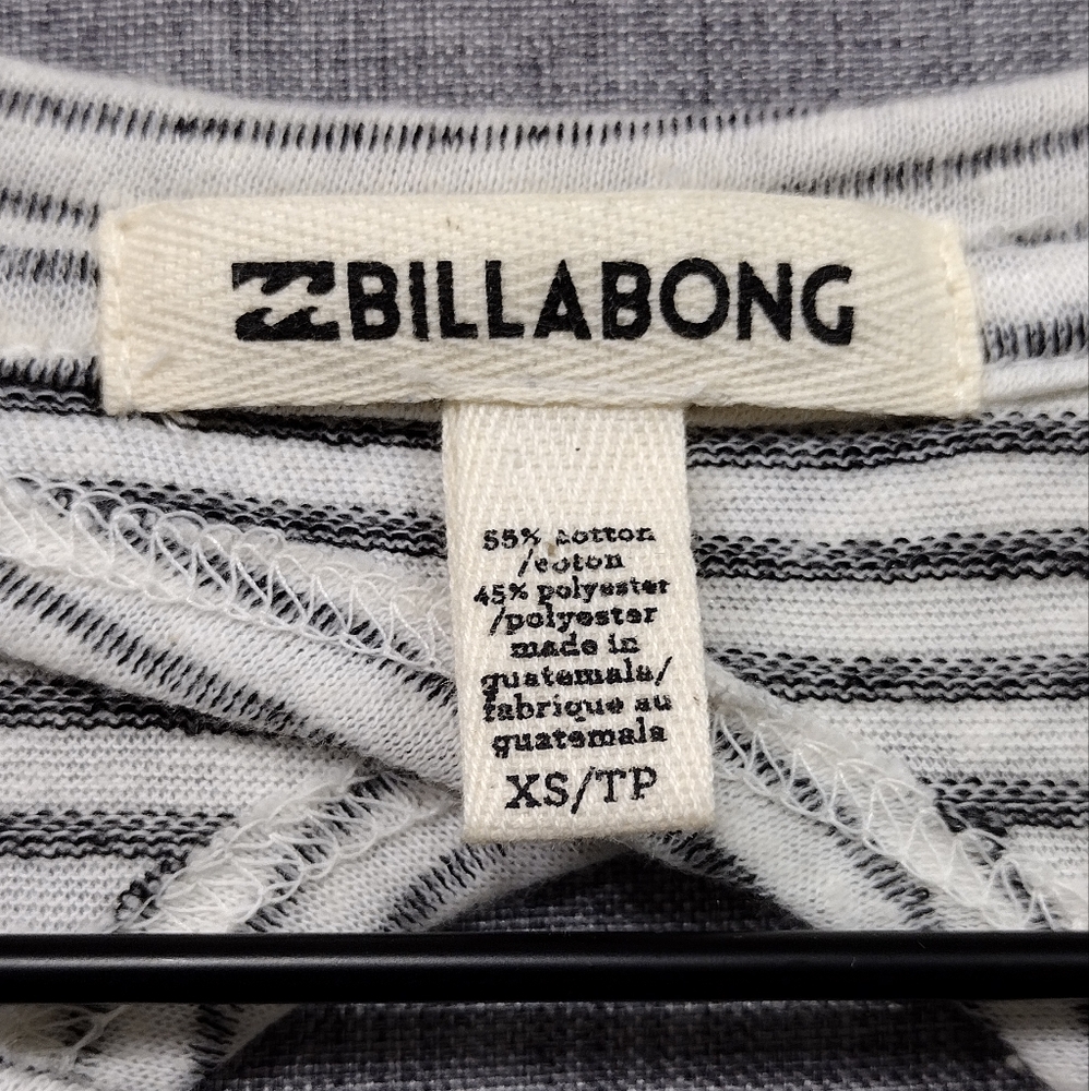 NWT Billabong By and By Cream Striped Swing Dress Women's XS Casual Retro Beach - Picture 10 of 11